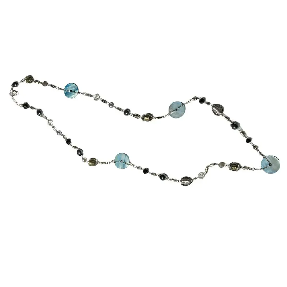 36” Multi-Strand Bohemian Statement Necklace NWOT - Picture 3 of 5